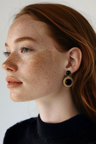 No Grit, No Pearl Drops | Smokey Quartz & Black Onyx