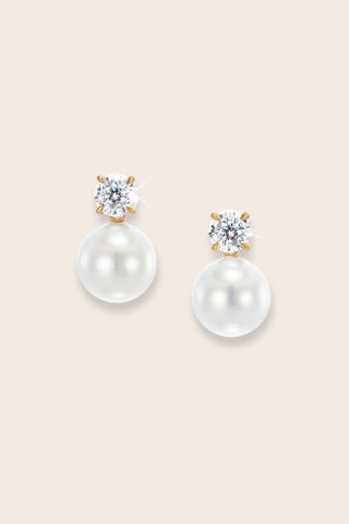 Darcey Pearl Earrings | 14k Gold