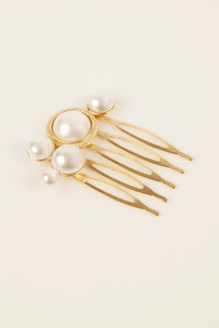 Chloe Cluster Pearl Comb: Set of 3