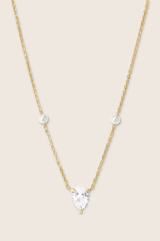 Tilly Teardrop Necklace | 14k Gold