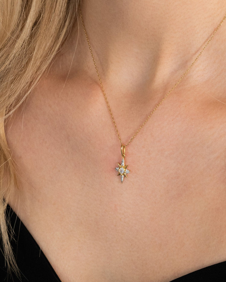 Lucky Star Necklace - 14K Gold or Sterling SIlver