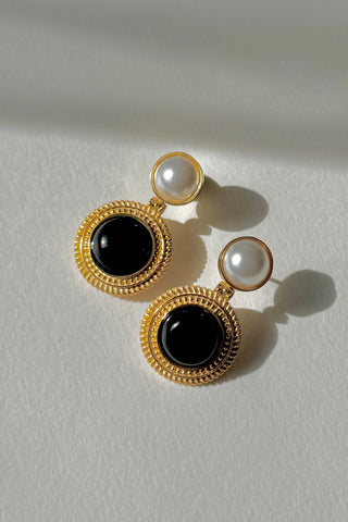 No Grit, No Pearl Drops | Black Onyx & Pearl