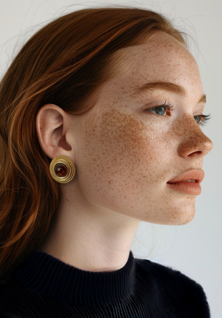 No Grit, No Pearl Studs | Smokey Quartz
