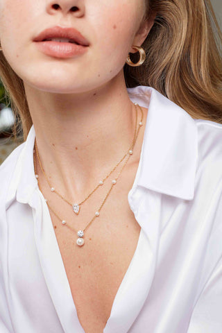 Mila Pearl Chain | 14k Gold