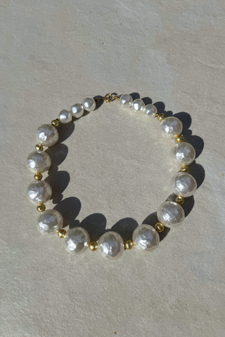1980s Textured Statement Pearl Necklace