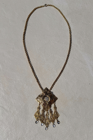 1970s Kaftan Tassel Necklace