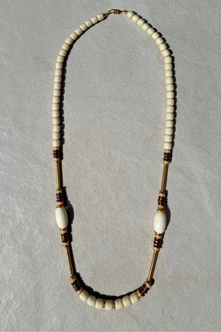 1960's (Paris) Beaded Long Necklace