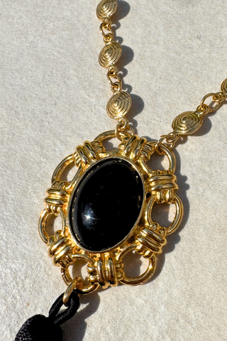 Black Tassel Chain