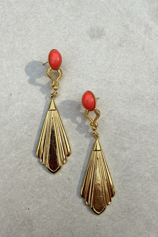 1980's Statement Kite Drops (Pierced Ears)