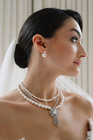1970's Swarovksi  - Baroque Pearl Layered Necklace