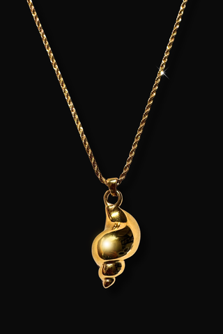 Golden Tide Shell Necklace