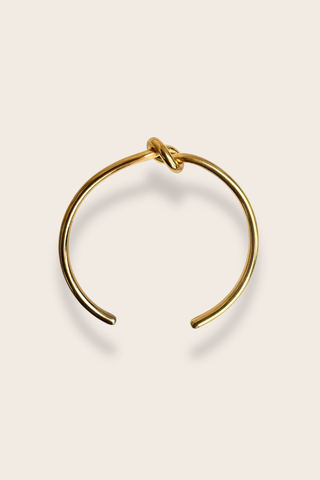 Knot Bangle - 18K Gold Plated