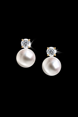 Darcey Pearl Earrings | 14k Gold