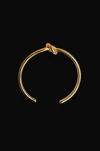 Knot Bangle - 18K Gold Plated