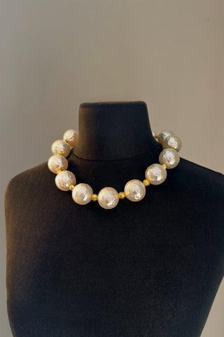 1980s Textured Statement Pearl Necklace