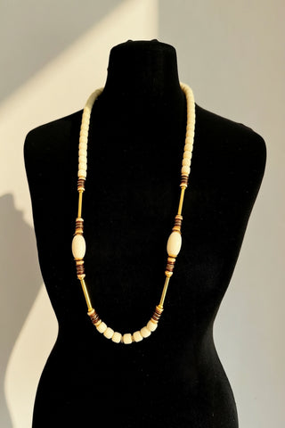 1960's (Paris) Beaded Long Necklace